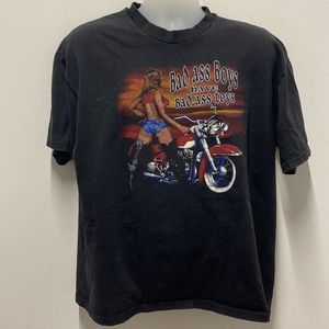 Vintage Bad Ass Boys have Bad Ass Toys Black T-Shirt Size XL